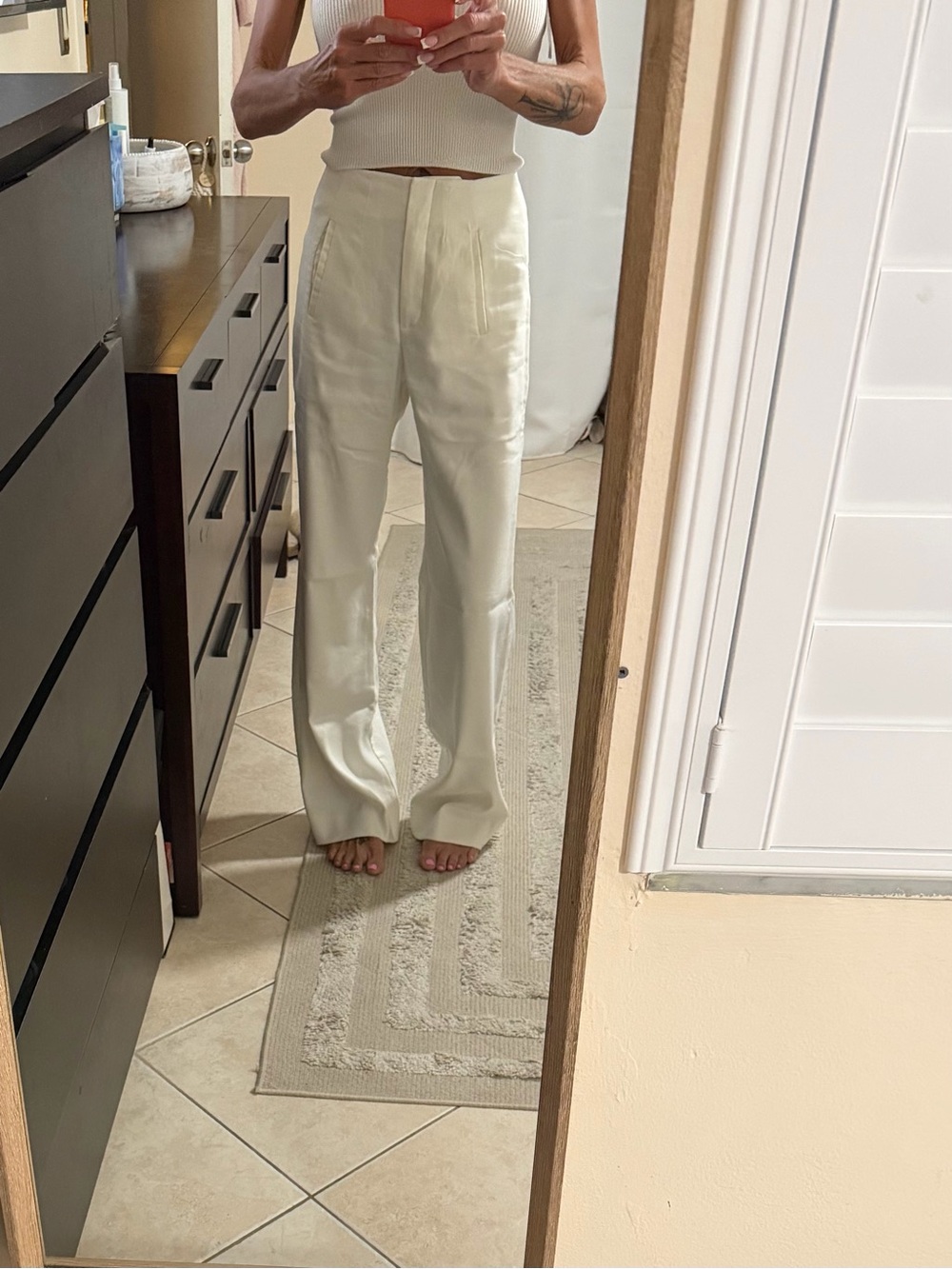 Veronica Beard white trousers